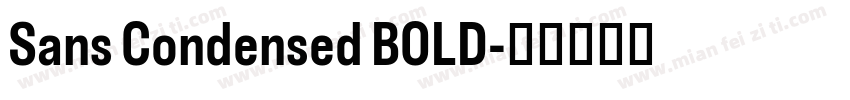 Sans Condensed BOLD字体转换
